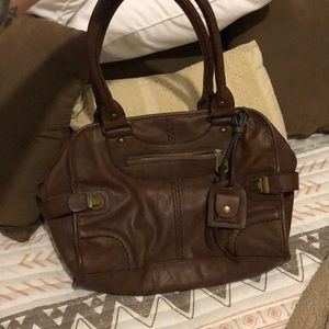 Brown leather purse vintage looking